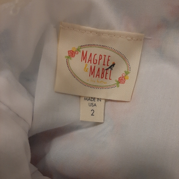 Magpie and Mabel 2T special occasion sparkly floral polka dot dress - Picture 8 of 9